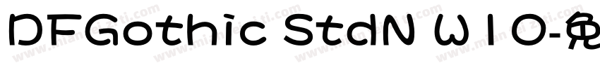DFGothic StdN W10字体转换